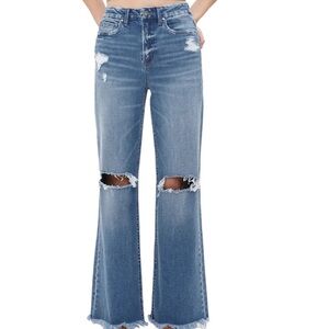 Distressed Blue Women's Jeans